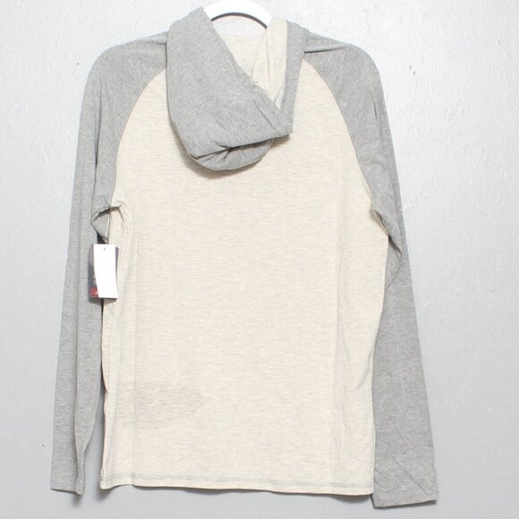 Flag and anthem madflex nwt gray heather lightweight hoodie tee - Picture 2 of 8